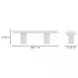 Rocca Cream Outdoor Dining Bench