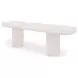 Rocca Cream Outdoor Dining Bench