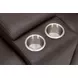 Maveric Bette Coffee 79" Zero Gravity Triple Power Reclining Loveseat with Console and USB Charging