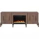 Tranquility Walnut 78" TV Stand with Fireplace