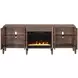 Tranquility Walnut 78" TV Stand with Fireplace