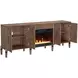 Tranquility Walnut 78" TV Stand with Fireplace