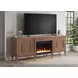 Tranquility Walnut 78" TV Stand with Fireplace