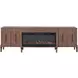 Tranquility Walnut 94" TV Stand with Fireplace