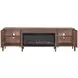 Tranquility Walnut 94" TV Stand with Fireplace
