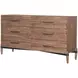 Tranquility Walnut 6 Drawer Dresser