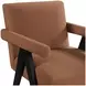 Helen Rust and Black Accent Chair