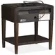 Timberlyn Espresso 1 Drawer Open Nightstand with USB Charging