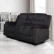 Willow Black 75" Console Loveseat with Dual Recliner