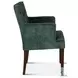 Avery Dark Green Velvet Arm Chair
