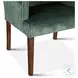Avery Dark Green Velvet Arm Chair