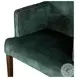 Avery Dark Green Velvet Arm Chair