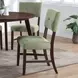Tioga Green Upholstered Dining Chair Set of 2