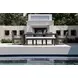 Redondo Canvas Natural Upholstered Outdoor Dining Bench