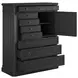 Atrium Black 8 Drawer Chest