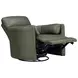 Arcadia Lyric Sage Leather Swivel Glider Power Recliner with USB Charging