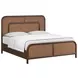 Verge Handcrafted Walnut King Woven Panel Bed