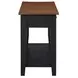 Joplin Black and Brown Rectangular Lift Top Occasional Table Set