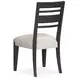 Foxrun Hollow Cream Upholstered Ladder Back Side Chair Set of 2