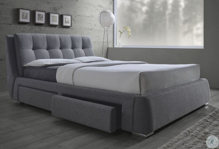 Fenbrook Gray King Platform Storage Bed from Coaster ...