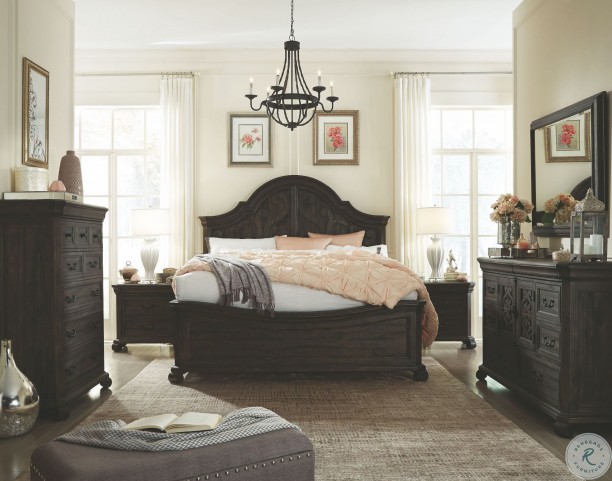 Bellamy Peppercorn Shaped Panel Bedroom Set from Magnussen ...