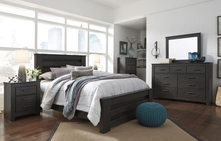 Brinxton Charcoal Gray Poster Bedroom Set from Ashley ...
