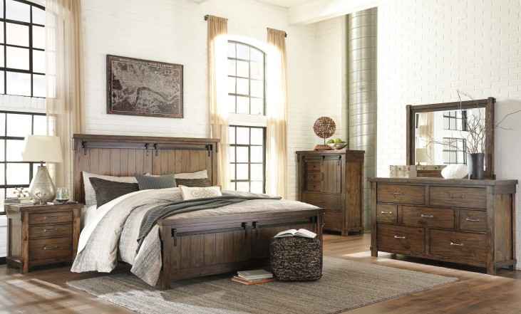 Lakeleigh Dark Brown Panel Bedroom Set from Ashley ...