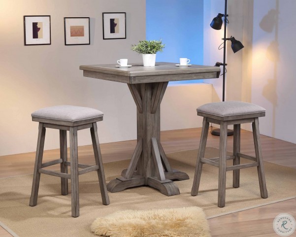 Graystone Burnished Gray 42&quot; Pub Table from ECI Furniture