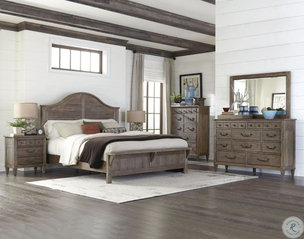 Riverbank Distinctive Oak King Panel Bed From Klaussner Furnitureetc Com 12013381342