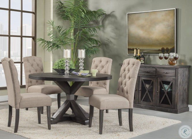 Newberry Grey Round Dining Room Set From Alpine Homegallerystores Com 1468 25