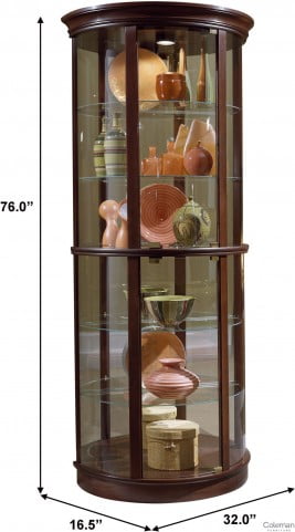 Half Round Curio 20858 from Pulaski | HomeGalleryStore.com ...