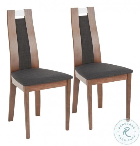 Aspen Charcoal Fabric Dining Chair Set Of 2 From Lumisource Coleman Furniture
