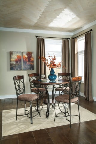 Glambrey Round Dining Room Counter Table From Ashley Homegallerystore Com D329 13