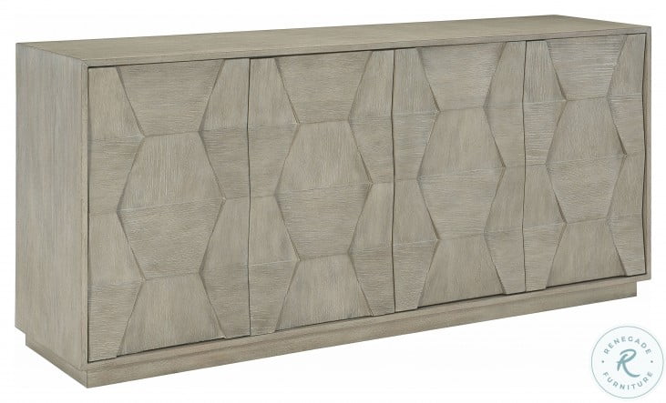 Linea Cerused Greige Metal Extendable Rectangular Dining ...
