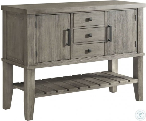 Huron Distressed Gray Server from A-America | HomeGalleryStore.com | HURDG9010