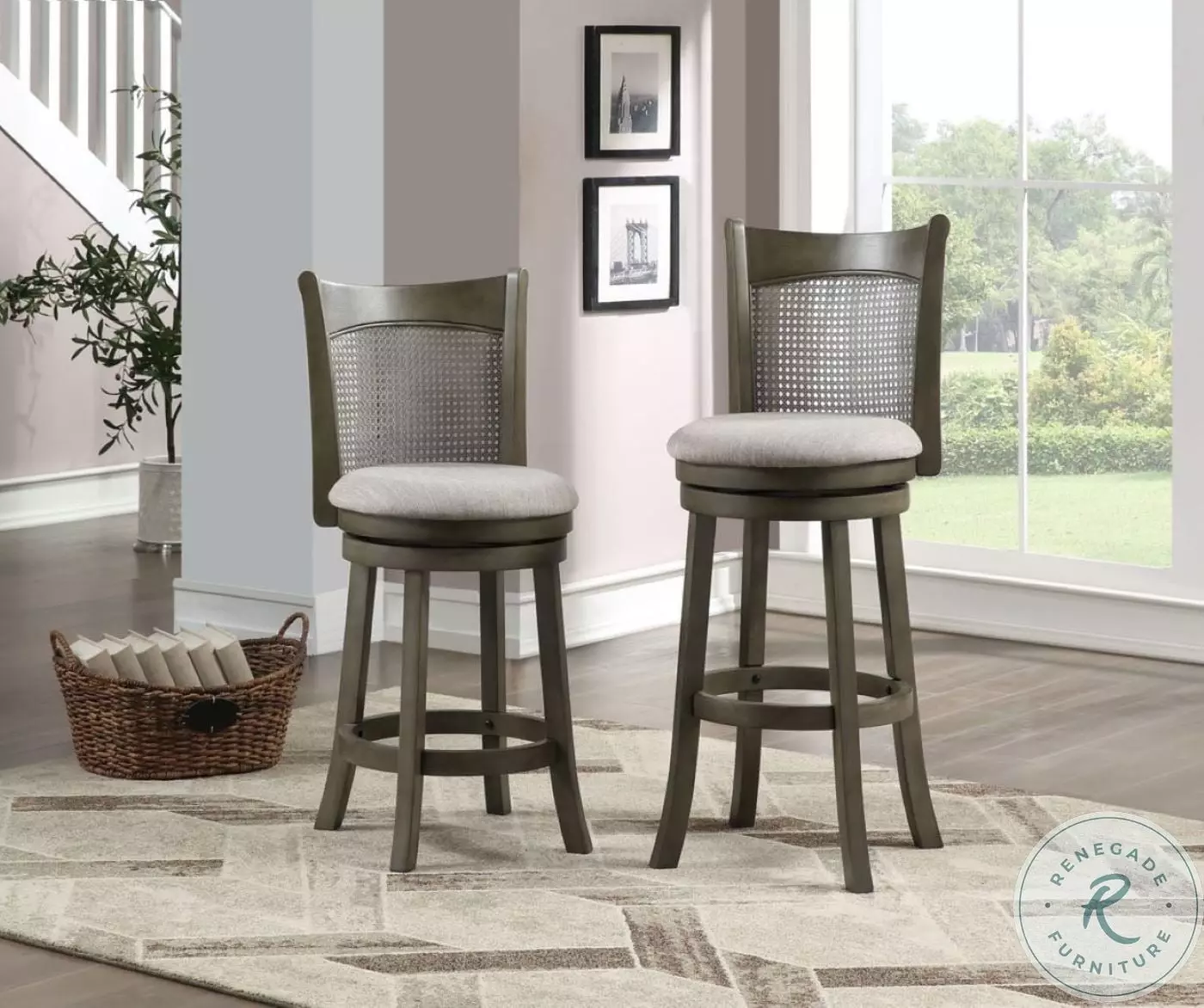 D01966-BS Grey Cane Back 29 D01966-BS Grey Cane Back 29