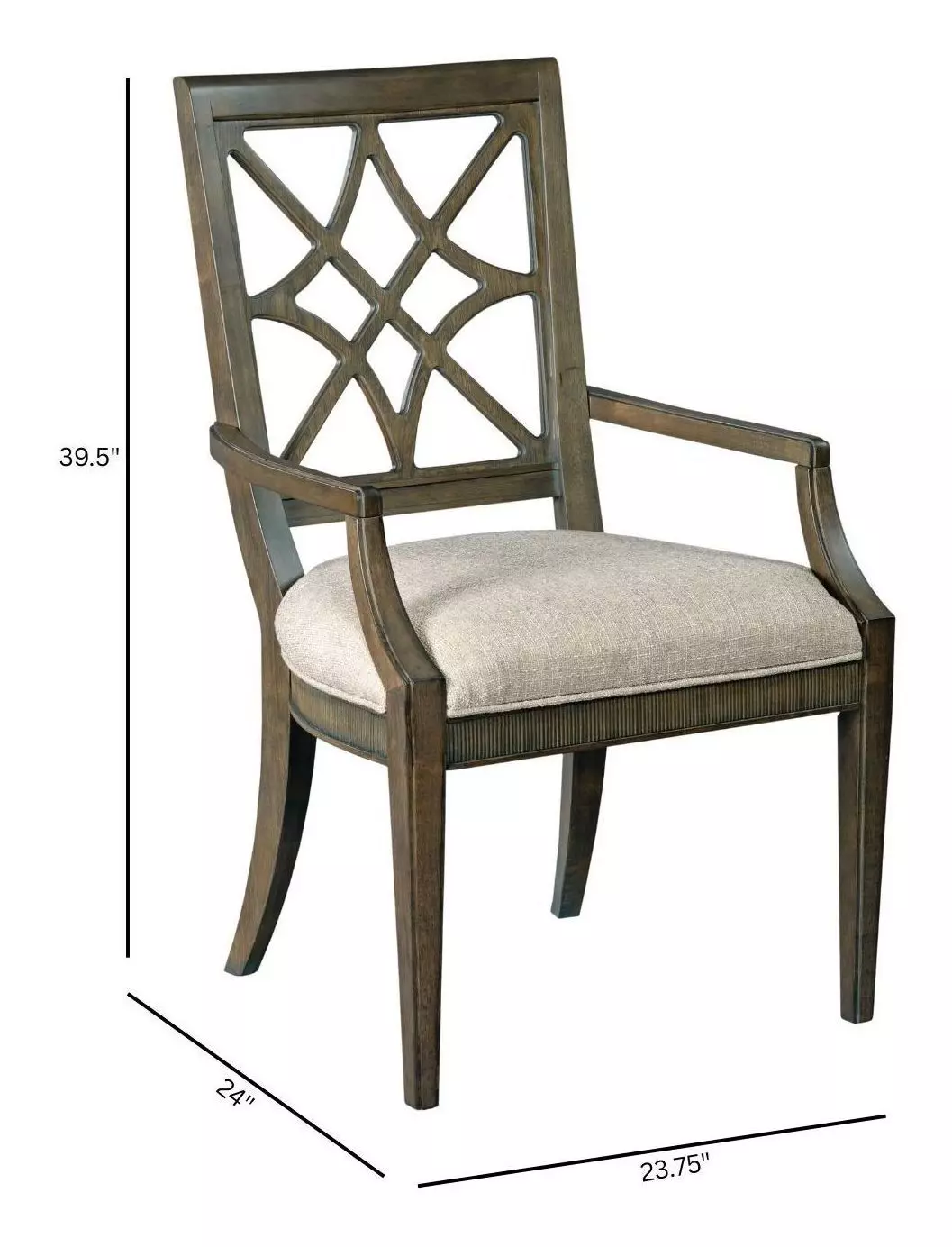 Savona Versaille Painted Upholstered Genieve Arm Chair Set of 2