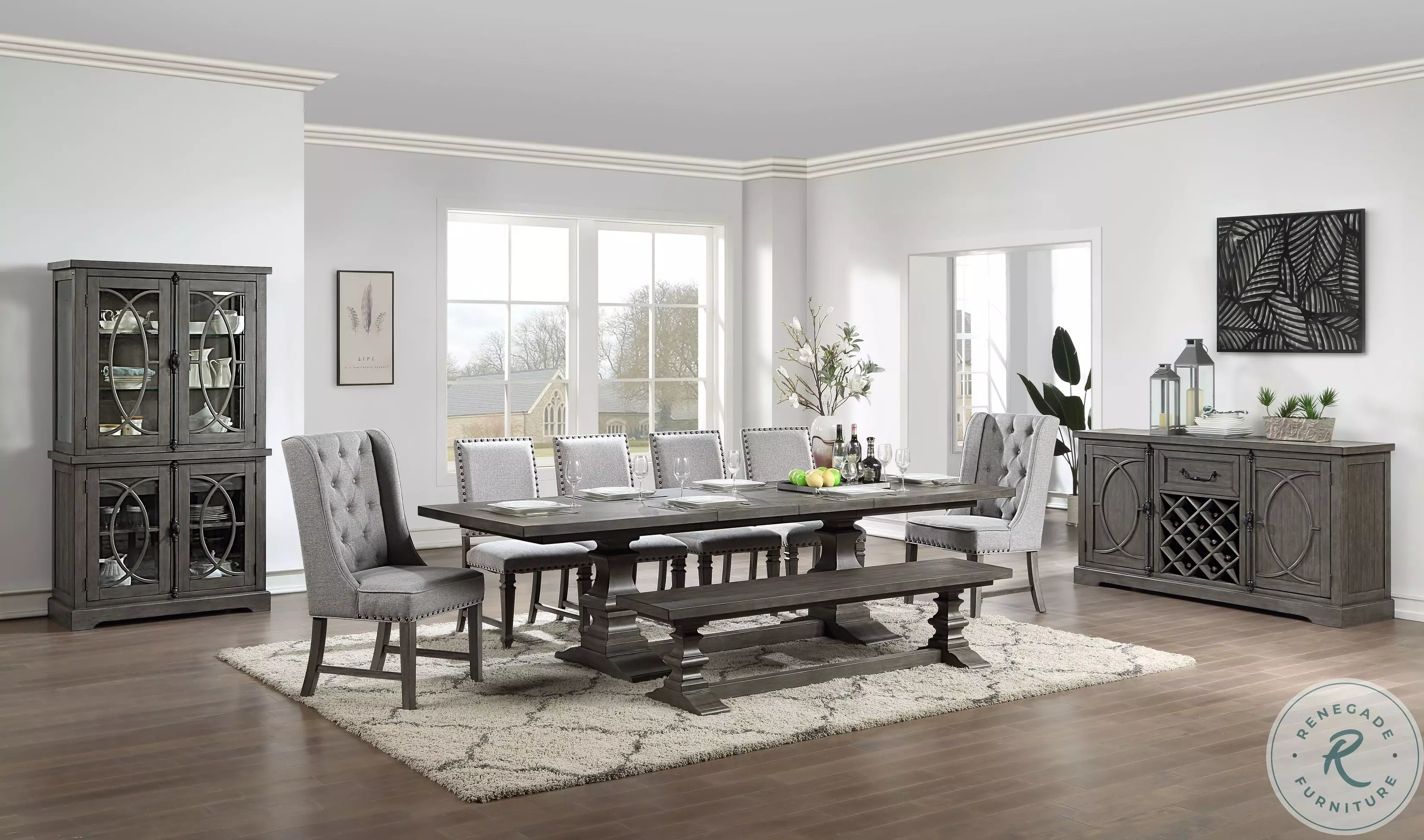 Service De Table 24 Pièces, Grès, Gris SPECKLE | Maisons Du Monde