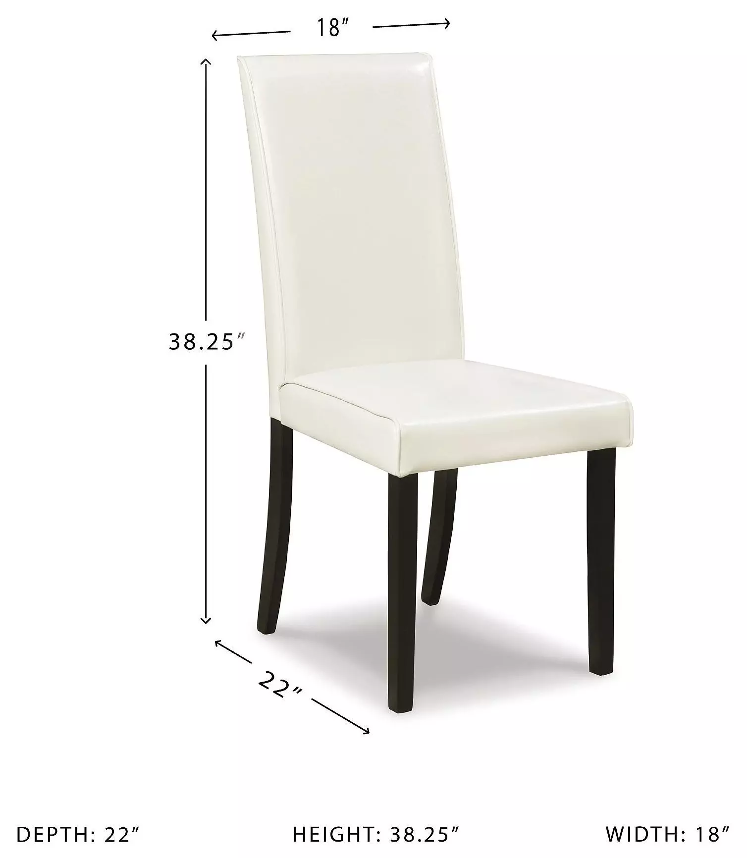 Kimonte Ivory Upholstered Dining Side Chair Set of 2
