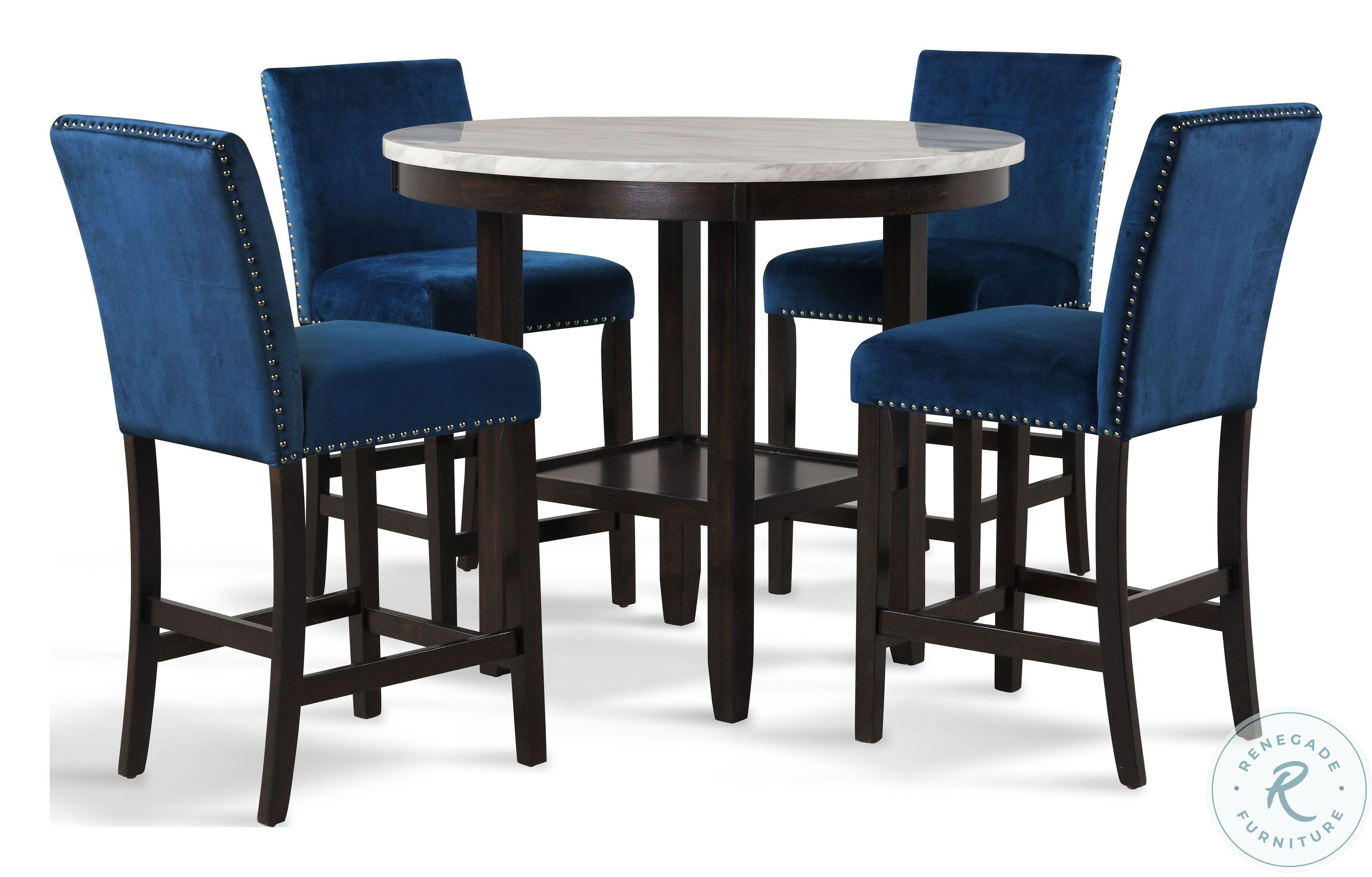 Celeste Blue Counter Height Chair Set of 2 from New Classic Coleman