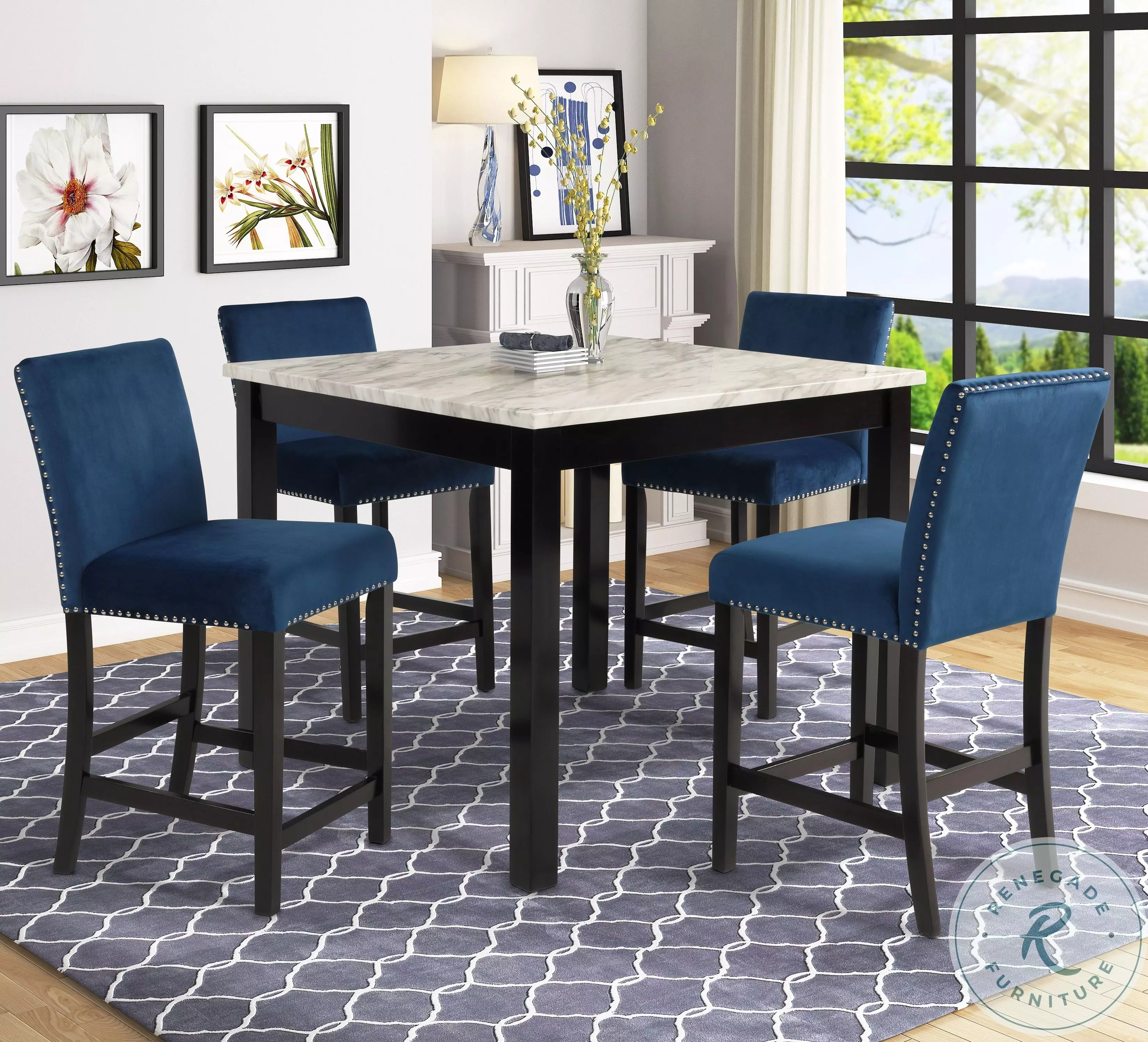 Celeste Espresso 5 Piece Marble 42