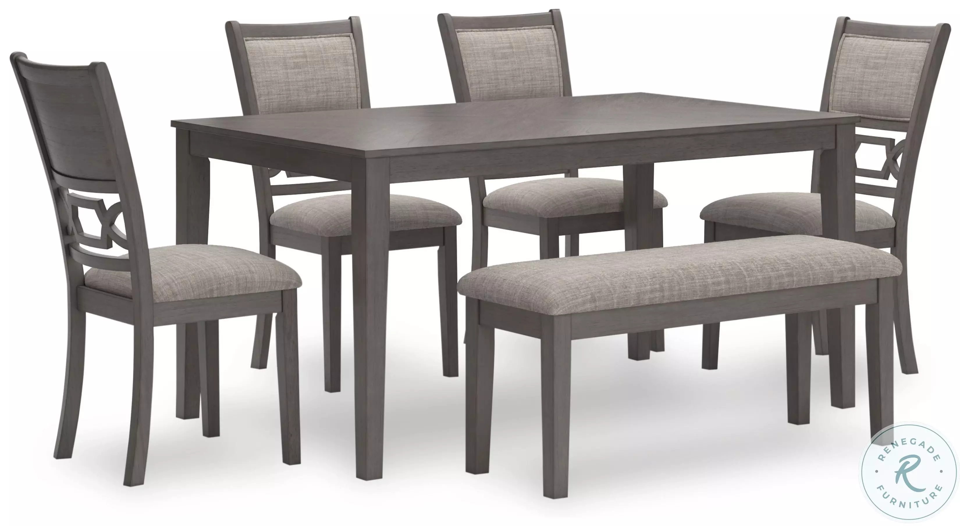 Wrenning Light Gray 6 Piece Dining Set From Home Gallery Stores