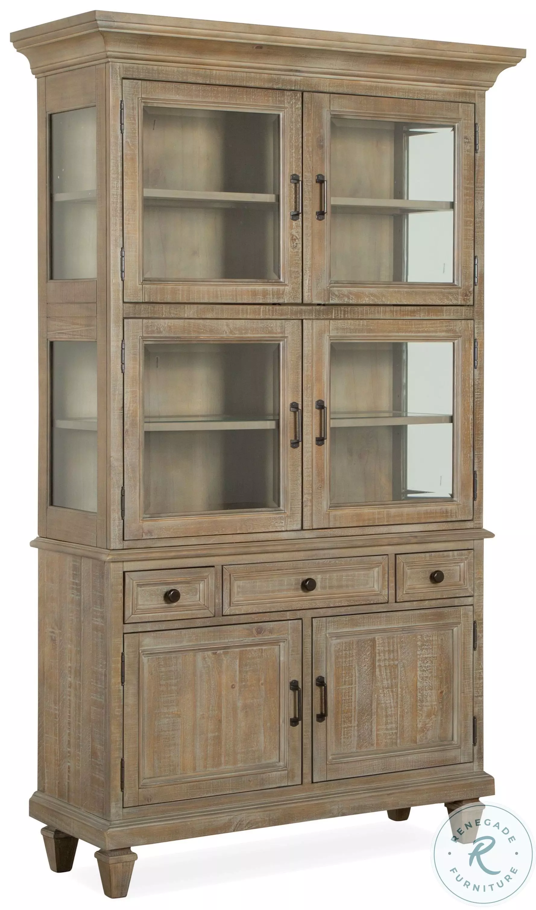 ハヌマーン　2009 World's System Kichen Lancaster Dovetail Grey Dining Cabinet From Magnussen Home