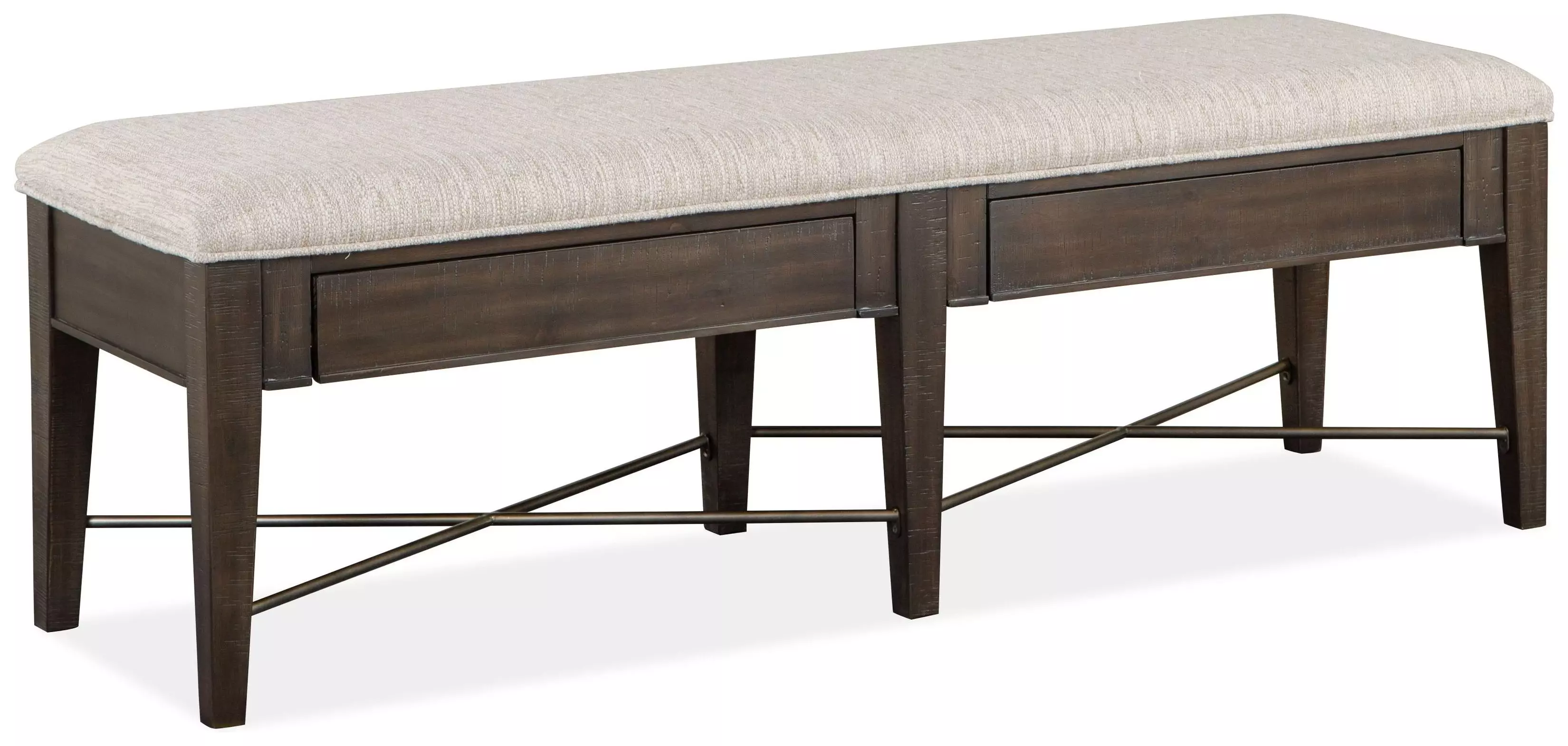 Westley Falls Graphite Upholstered Bench
