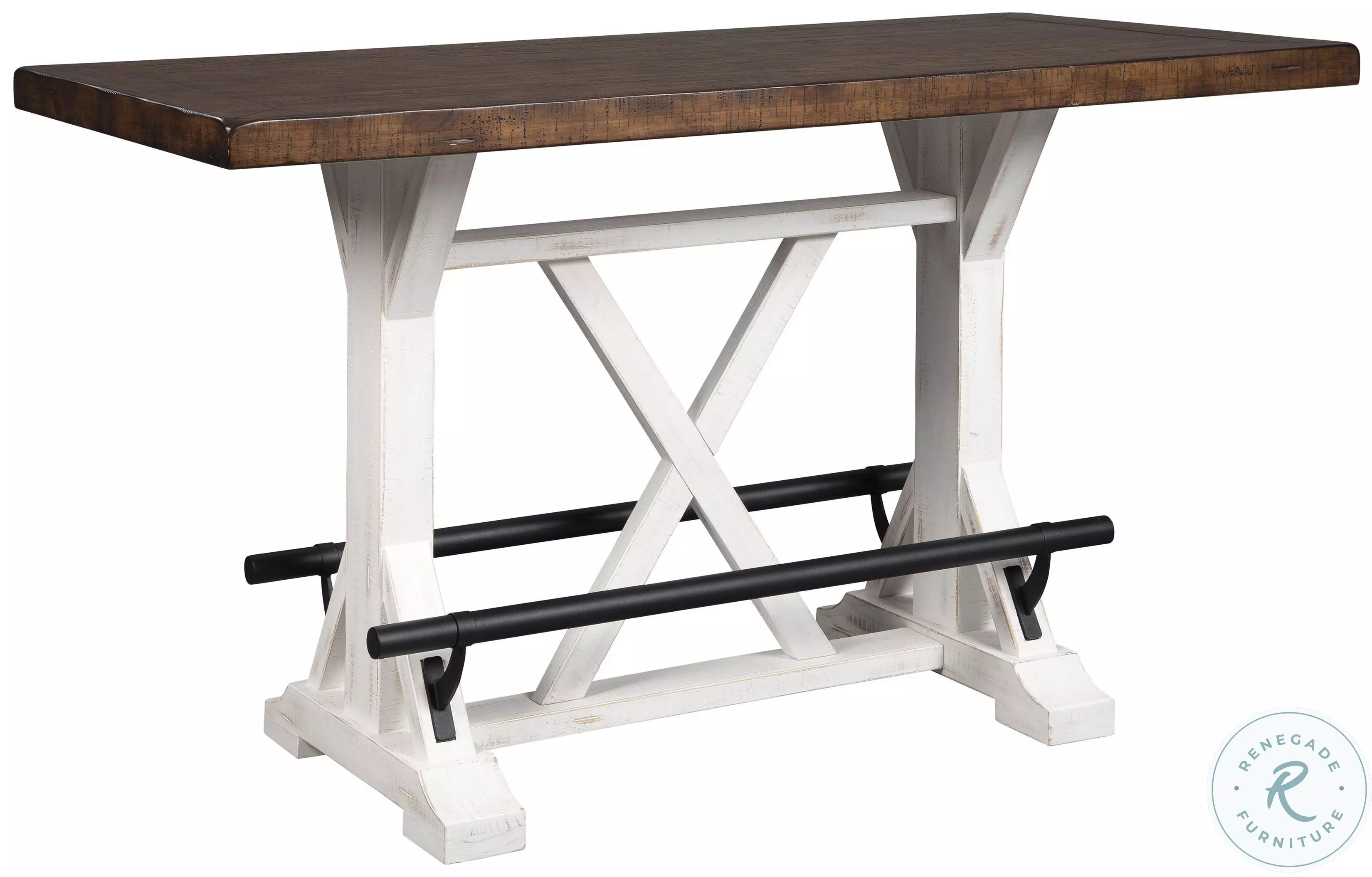 Valebeck White and Brown Counter Height Table from Ashley