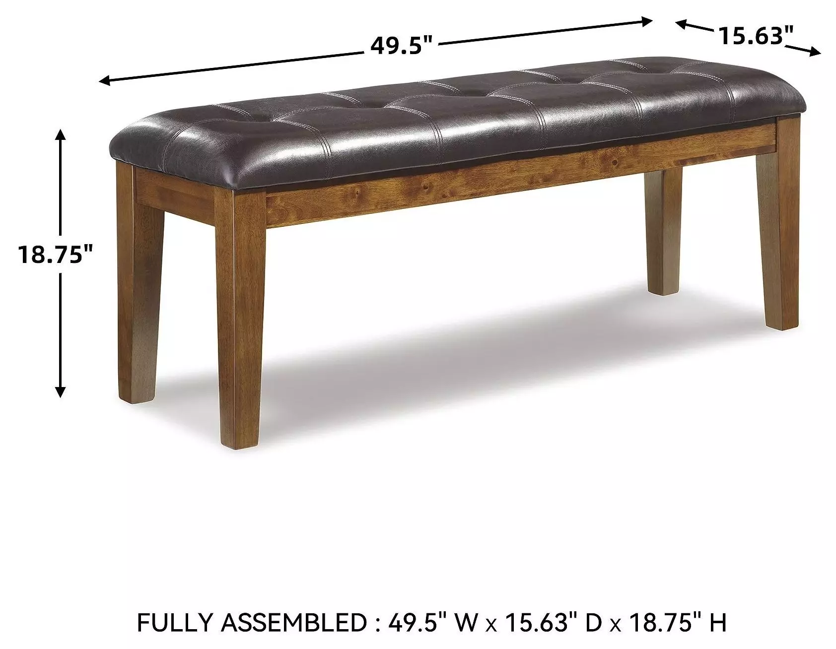 Ralene Large Upholstered Dining Room Bench