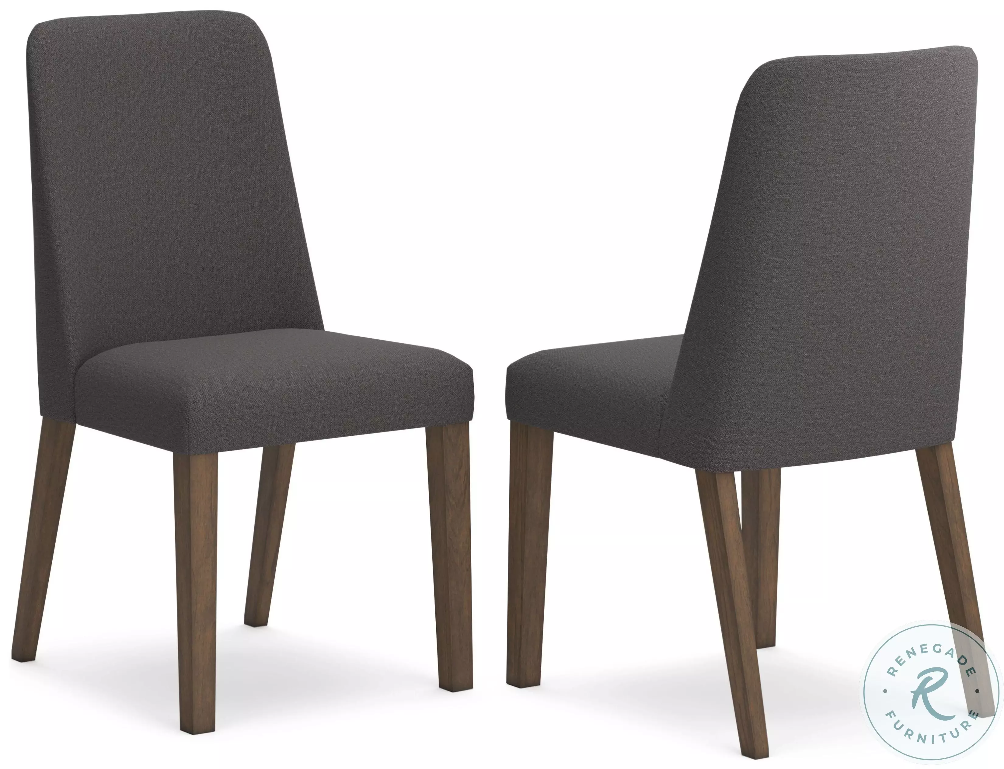 HADLEY Dining Chair ブラウン・グレー Lyncott Charcoal Dining Chair Set of 2 From Ashley Furniture