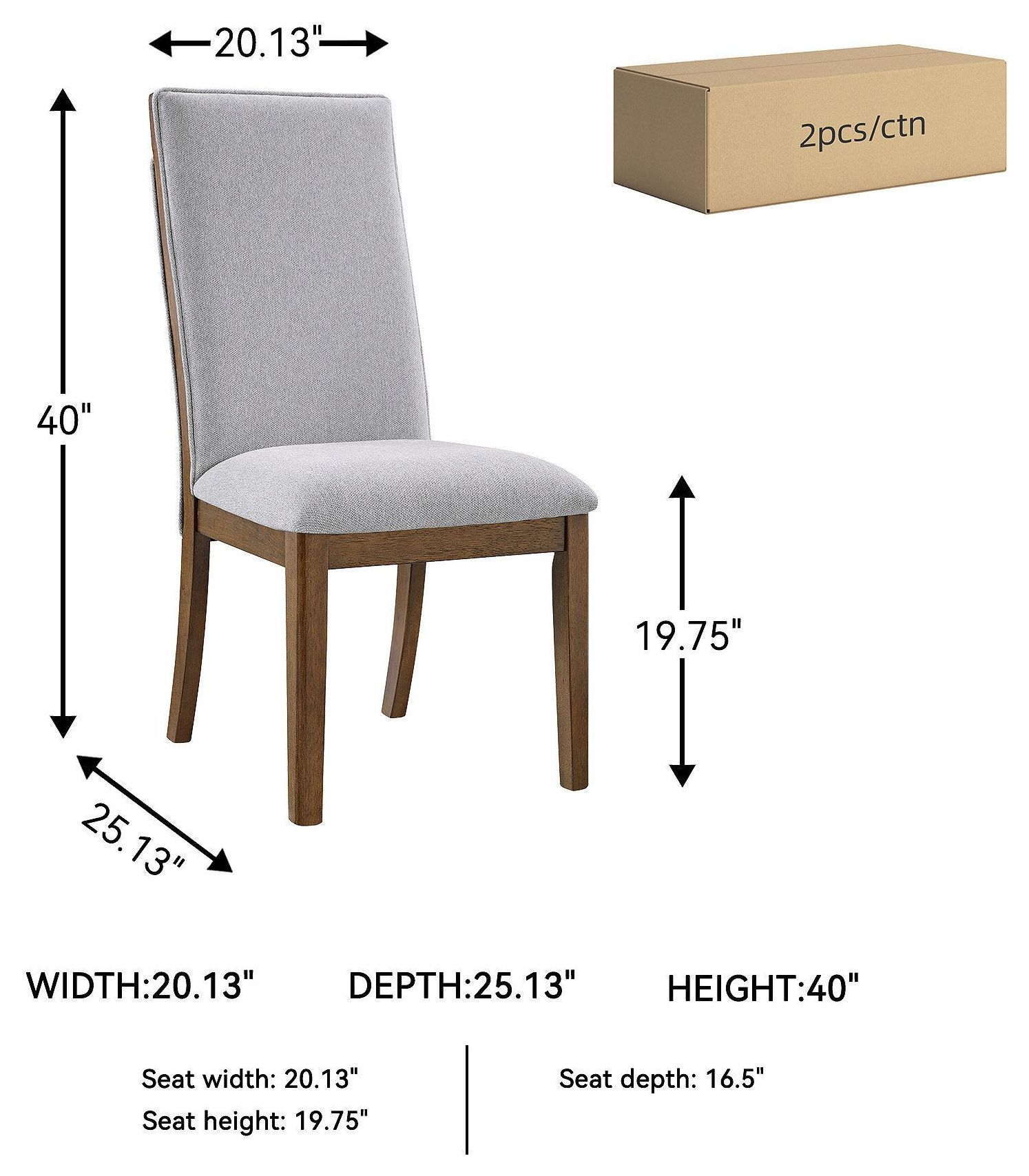 Lyncott Beige Upholstered Side Chair Set Of 2