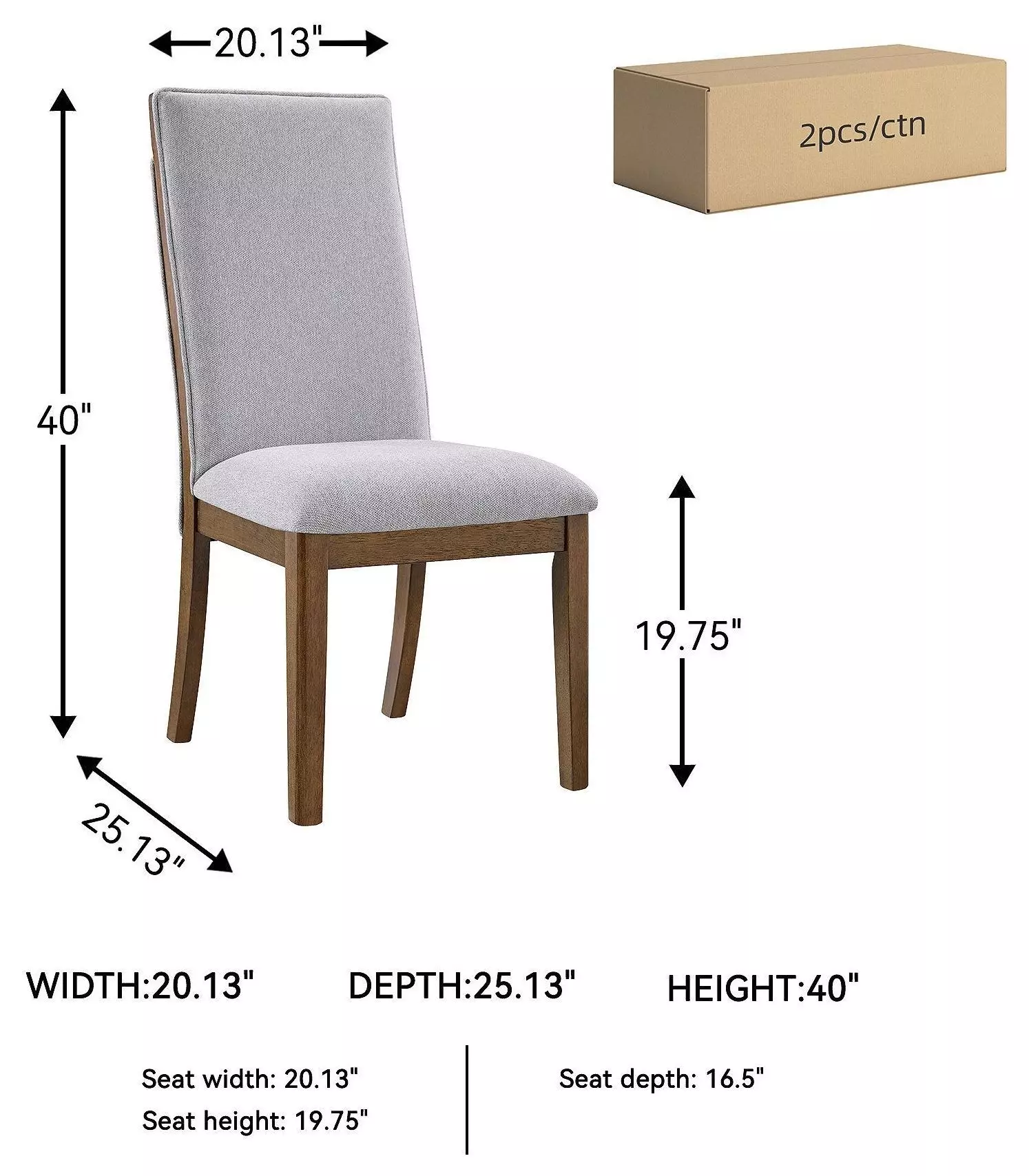 Lyncott Beige Upholstered Side Chair Set Of 2
