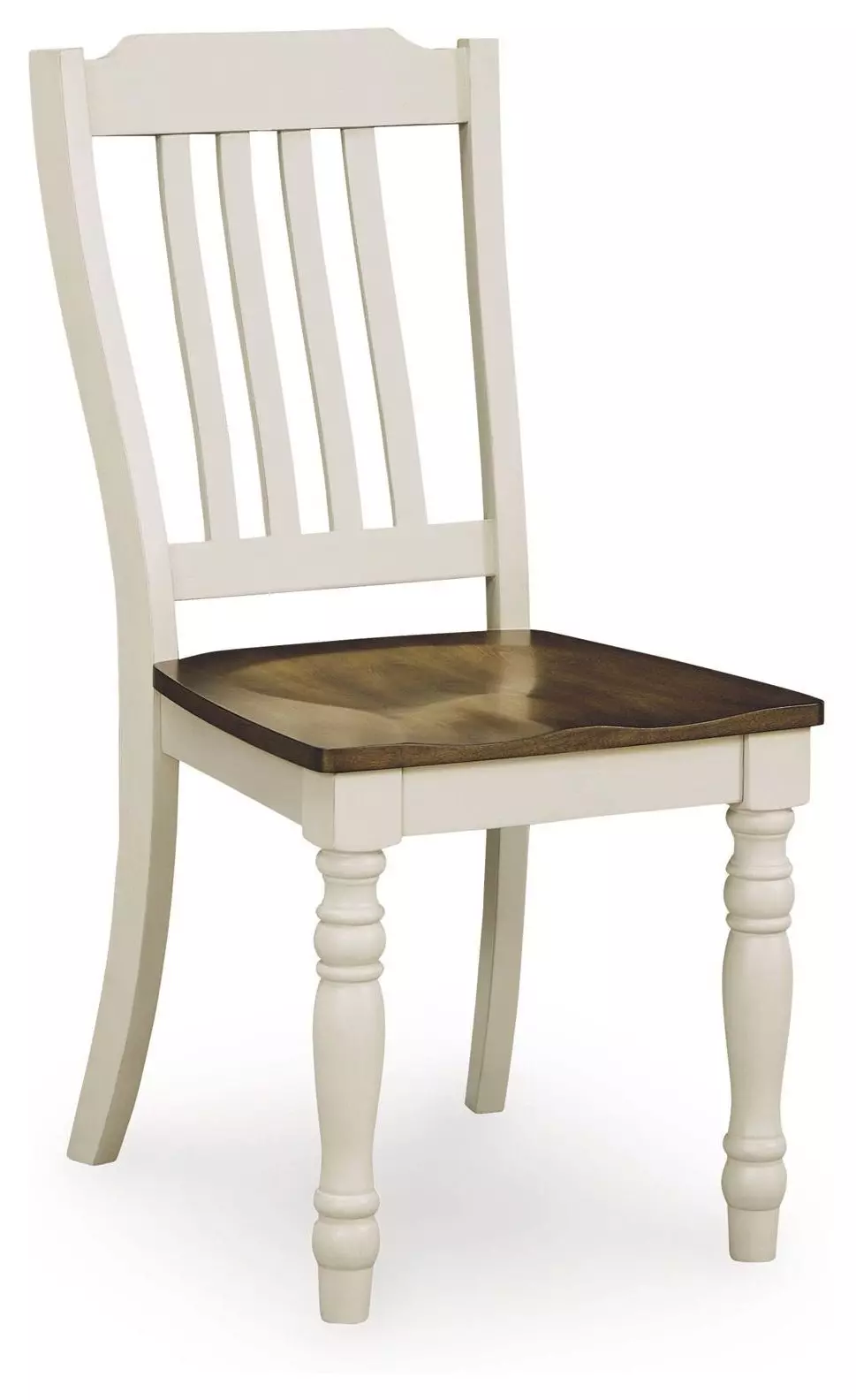 Mellintine Antique White and Brown Side Chair Set of 2 (Also known